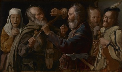 La rissa dei musicisti da Georges de La Tour